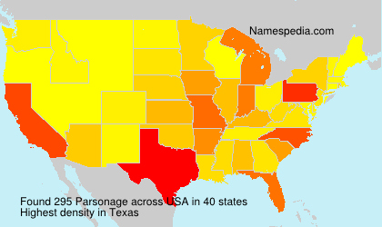 Surname Parsonage in USA Surname Parsonage in USA
