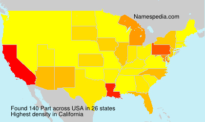 Surname Part in USA Surname Part in USA