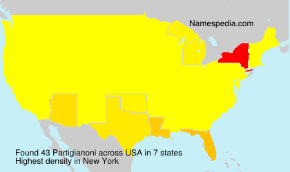 Surname Partigianoni in USA Surname Partigianoni in USA