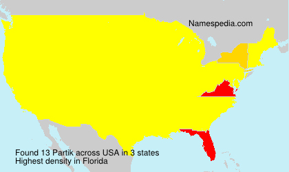 Surname Partik in USA Surname Partik in USA