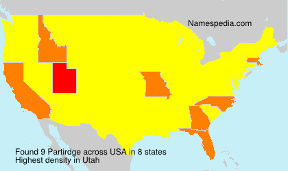 Surname Partirdge in USA Surname Partirdge in USA