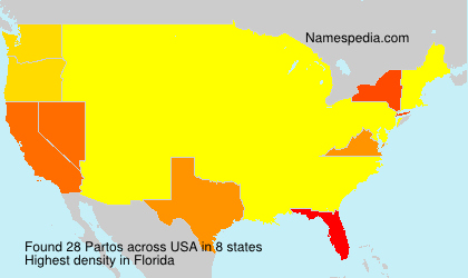 Surname Partos in USA Surname Partos in USA