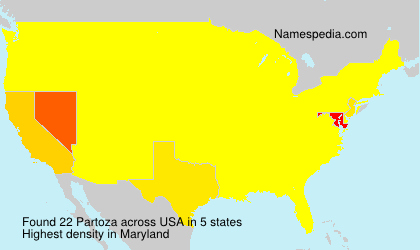 Surname Partoza in USA Surname Partoza in USA