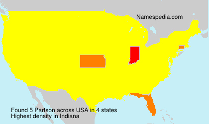 Surname Partson in USA Surname Partson in USA