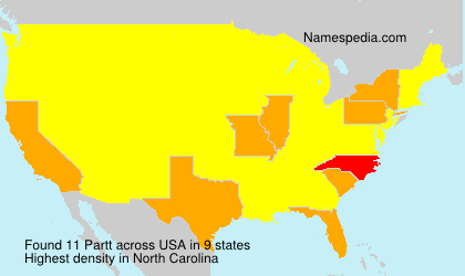 Surname Partt in USA Surname Partt in USA