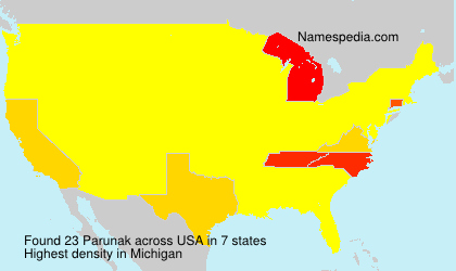 Surname Parunak in USA Surname Parunak in USA
