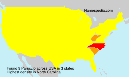 Surname Paruscio in USA Surname Paruscio in USA