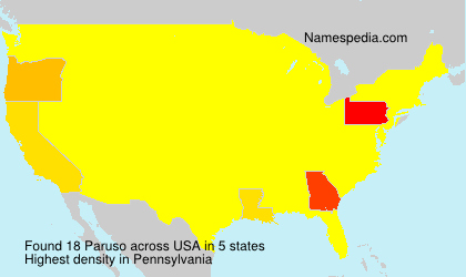Surname Paruso in USA Surname Paruso in USA