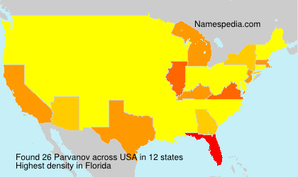 Surname Parvanov in USA Surname Parvanov in USA