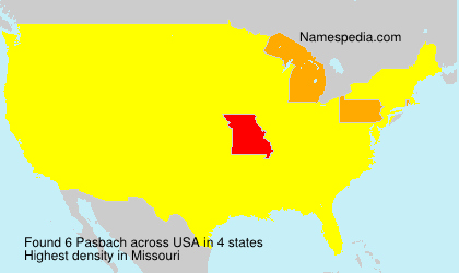 Surname Pasbach in USA Surname Pasbach in USA