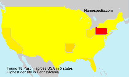 Surname Paschl in USA
