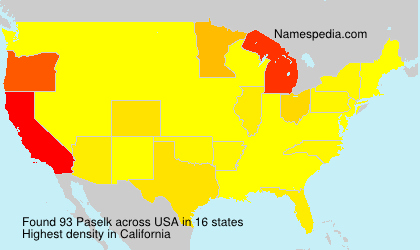 Surname Paselk in USA Surname Paselk in USA