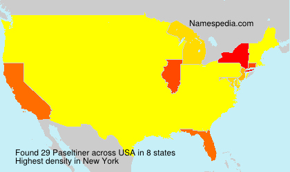Surname Paseltiner in USA