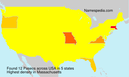 Surname Paseos in USA Surname Paseos in USA