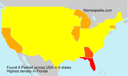 Surname Pashell in USA Surname Pashell in USA