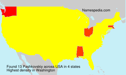 Surname Pashkovskiy in USA Surname Pashkovskiy in USA