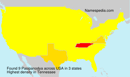 Surname Pasipanodya in USA Surname Pasipanodya in USA