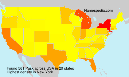 Surname Pask in USA Surname Pask in USA