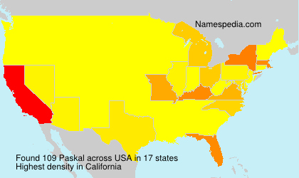 Surname Paskal in USA Surname Paskal in USA