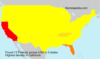 Surname Paskaly in USA Surname Paskaly in USA