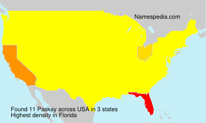 Surname Paskay in USA Surname Paskay in USA