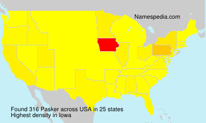Surname Pasker in USA Surname Pasker in USA
