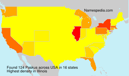 Surname Paskus in USA