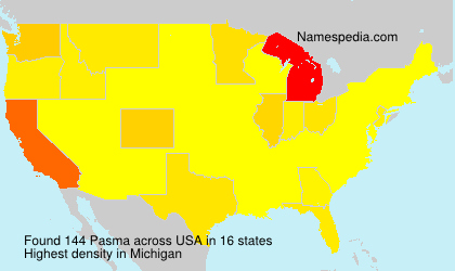 Surname Pasma in USA Surname Pasma in USA