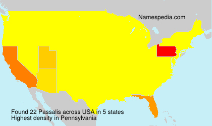 Surname Passalis in USA Surname Passalis in USA