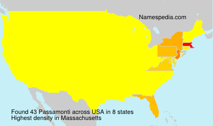 Surname Passamonti in USA Surname Passamonti in USA