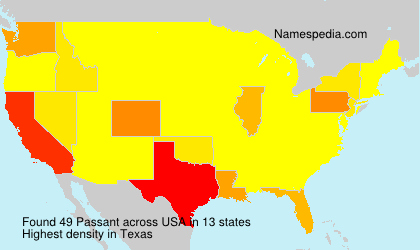 Surname Passant in USA Surname Passant in USA