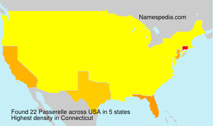Surname Passerelle in USA