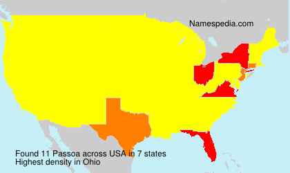 Surname Passoa in USA Surname Passoa in USA