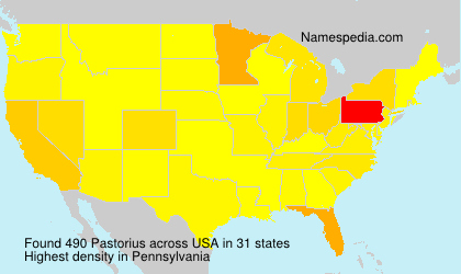 Surname Pastorius in USA Surname Pastorius in USA