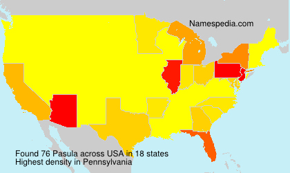 Surname Pasula in USA Surname Pasula in USA