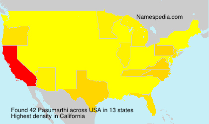 Surname Pasumarthi in USA Surname Pasumarthi in USA