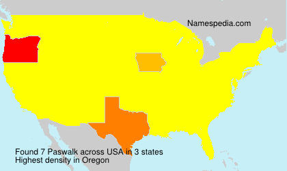 Surname Paswalk in USA