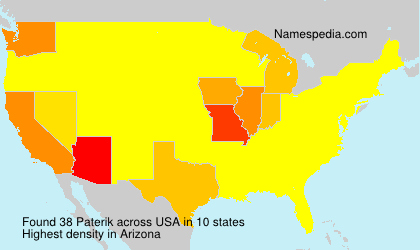Surname Paterik in USA Surname Paterik in USA