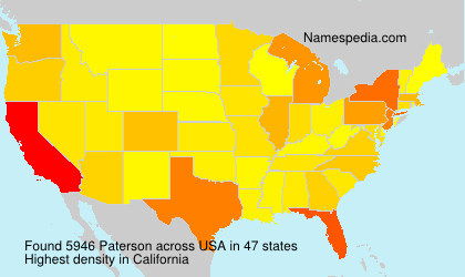 Surname Paterson in USA Surname Paterson in USA