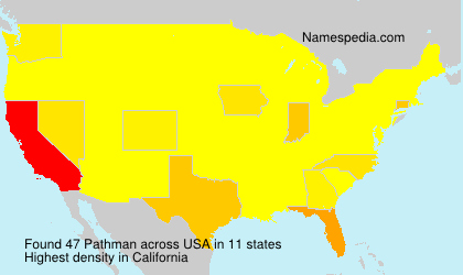 Surname Pathman in USA Surname Pathman in USA