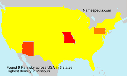 Surname Patinsky in USA Surname Patinsky in USA