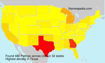 Surname Patman in USA Surname Patman in USA