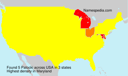Surname Patocki in USA Surname Patocki in USA