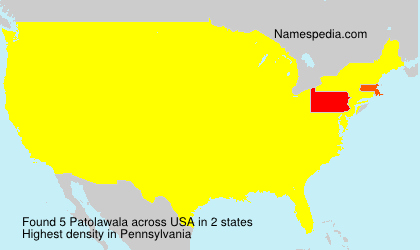 Surname Patolawala in USA Surname Patolawala in USA