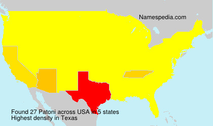 Surname Patoni in USA Surname Patoni in USA