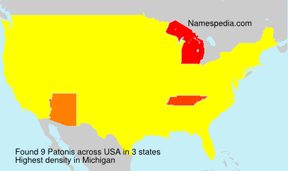 Surname Patonis in USA Surname Patonis in USA