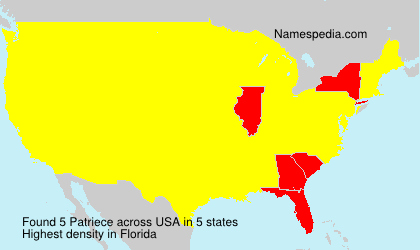 Surname Patriece in USA Surname Patriece in USA
