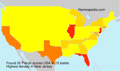 Surname Patryk in USA Surname Patryk in USA