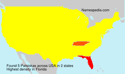 Surname Patsiokas in USA Surname Patsiokas in USA
