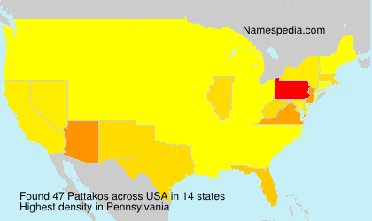 Surname Pattakos in USA Surname Pattakos in USA